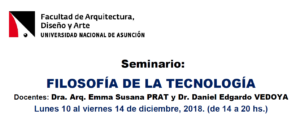 Seminario: Actualización-Filosofía de la Tecnología- 2018