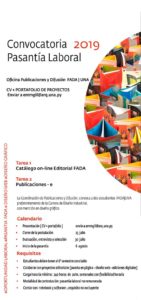 Convocatoria Abierta 2019